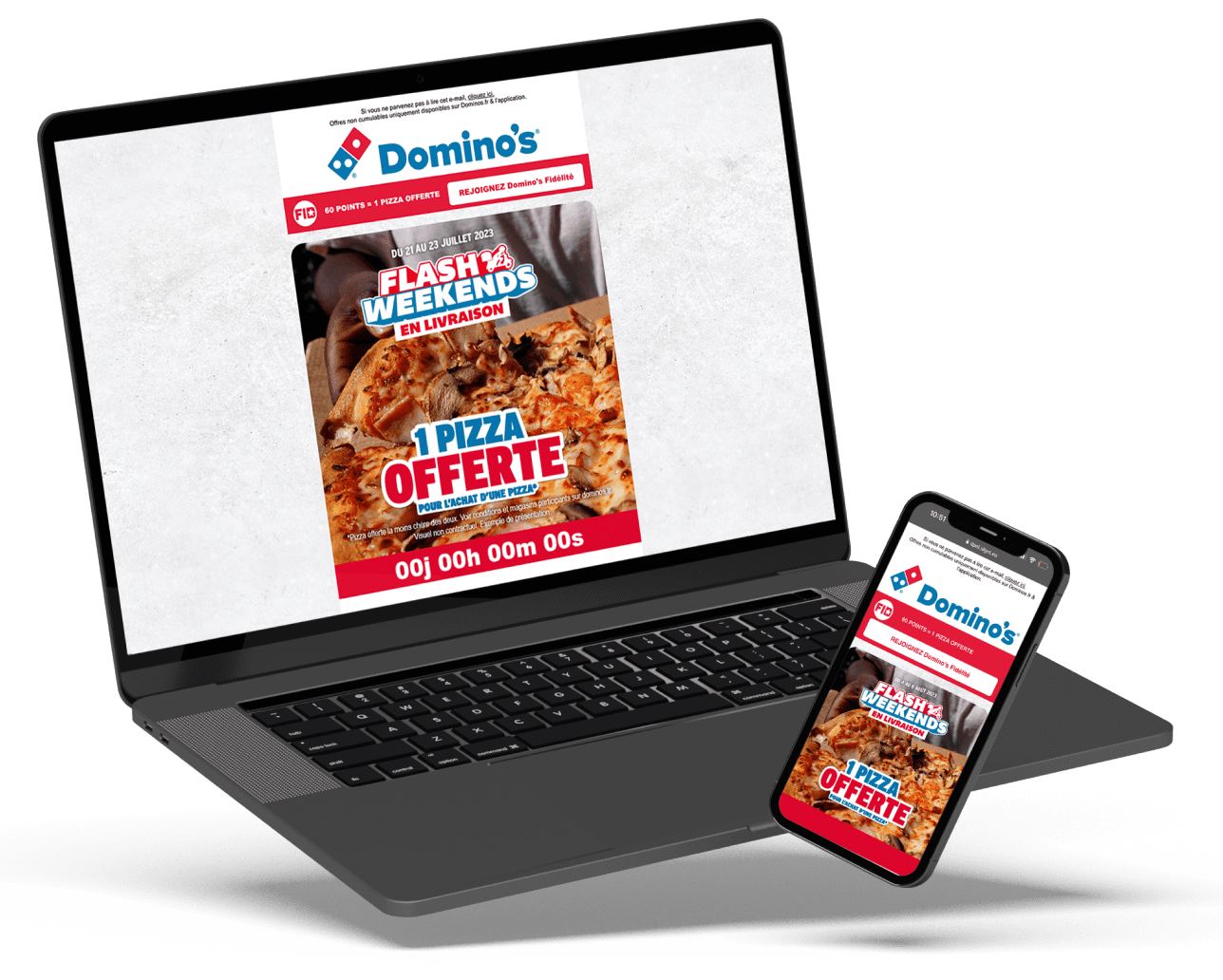 emailing domino's par kinweb